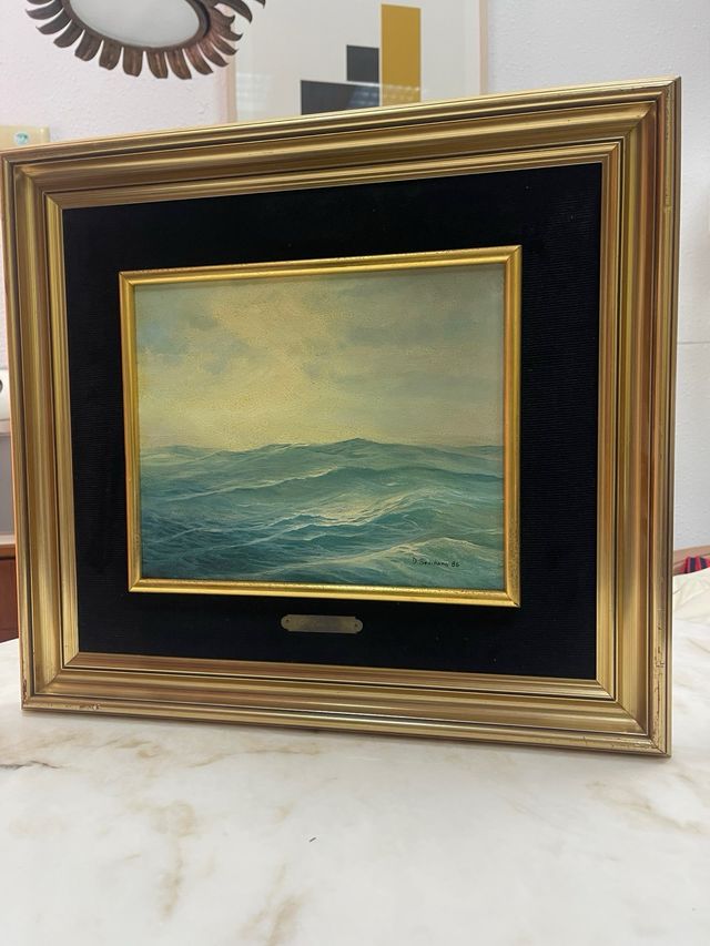 Quadro antigo pintado à mão