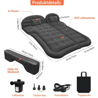 Materasso ad aria per auto gonfiabile