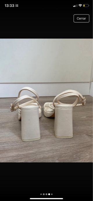 Sandalias de plataforma blancas