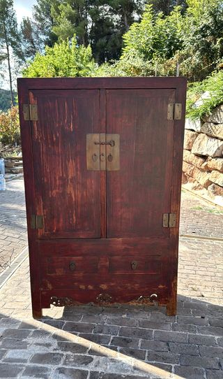 Armadio cinese antico della dinastia Qing