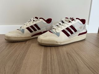 Adidas Forum Low Beige/Rojo Hombre