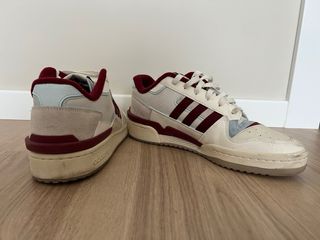 Adidas Forum Low Beige/Rojo Hombre