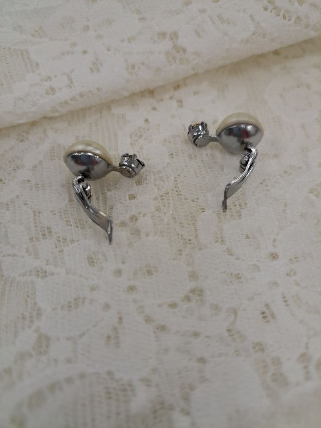 Pendientes Vintage Perla y Cristal