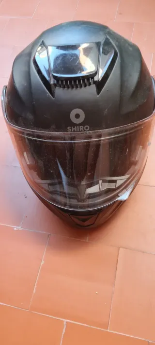 2 Cascos Moto Negros dama y caballero