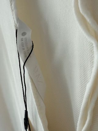 Vestido Zara abertura ZW Collection Talla M. Crudo