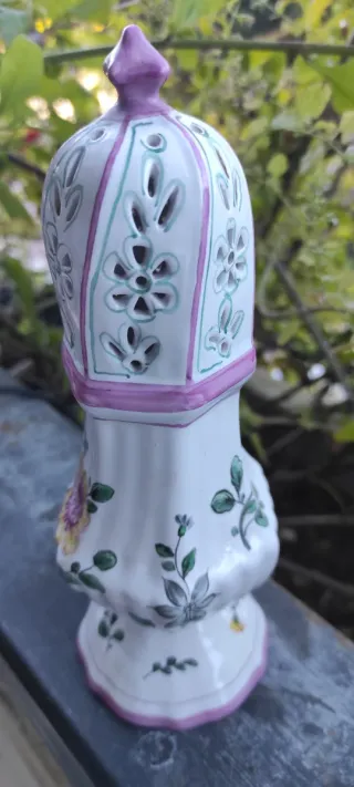 Spargizucchero in ceramica decorato