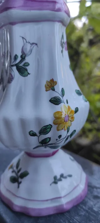 Spargizucchero in ceramica decorato