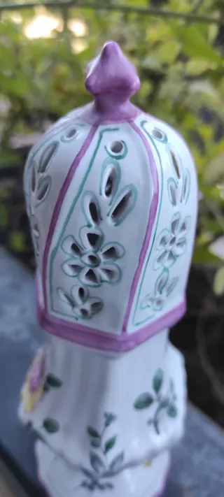 Spargizucchero in ceramica decorato