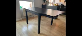 Mesa comedor extensible Ikea Bjursta negra