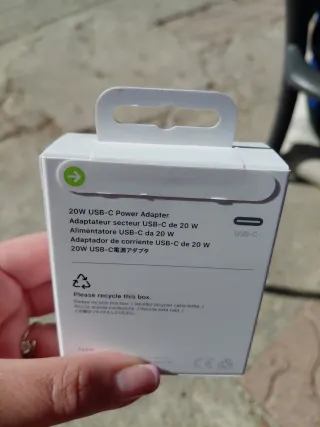 Adaptador de Corriente Apple USB-C 20W