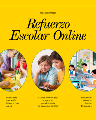 Clases online de Inglés y Refuerzo Escolar 