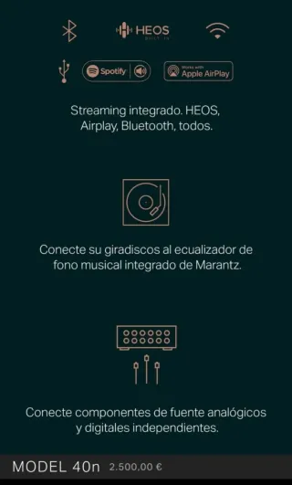 HI-END Marantz Model 40N Amplificador Streamer