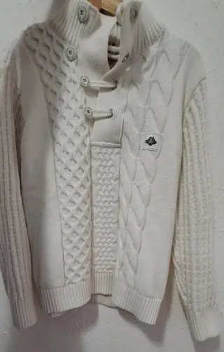 Jersey PetterCook Blanco Trenzado