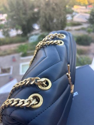 Bolso YSL Negro Piel Chevron