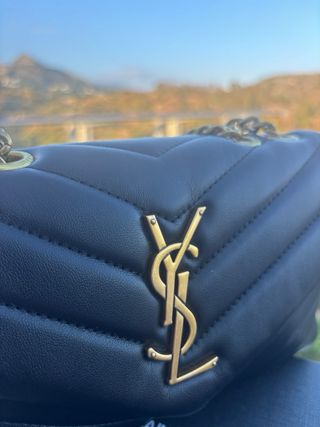 Bolso YSL Negro Piel Chevron