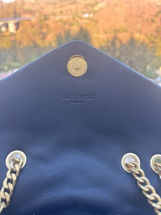 Bolso YSL Negro Piel Chevron