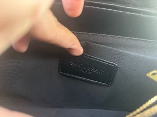Bolso YSL Negro Piel Chevron