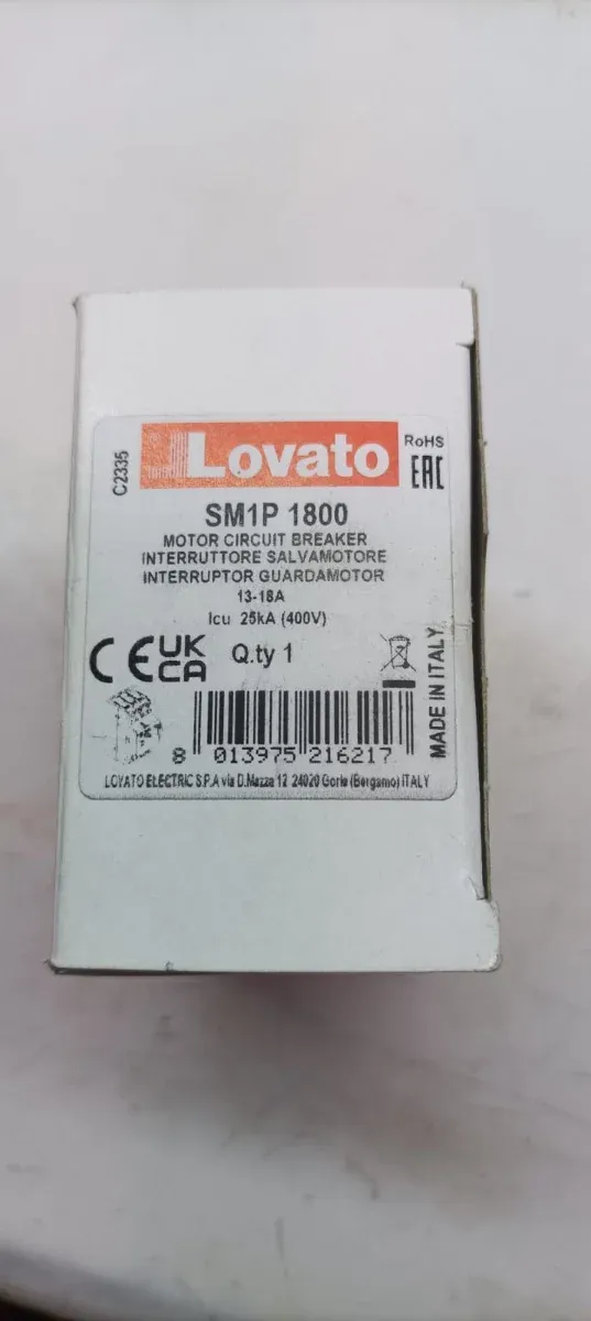 Salva motore Lovato SM1P 1800