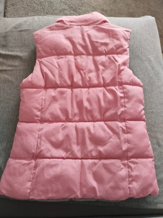 Chaleco acolchado reversible rosa