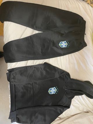 Conjunto Chándal Brasil Negro y Verde