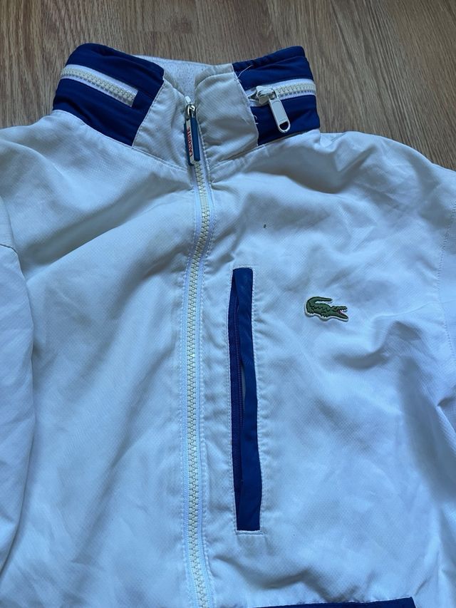 Sudadera Lacoste Azul y Blanca