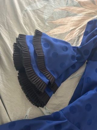 Vestido Flamenca Azul Marca Notelodigo