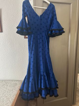 Vestido Flamenca Azul Marca Notelodigo