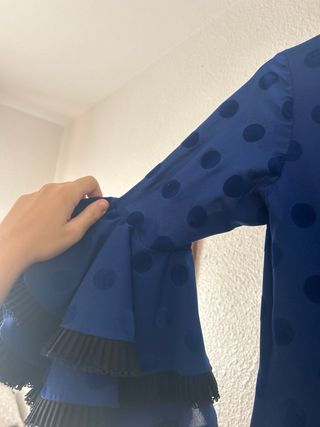 Vestido Flamenca Azul Marca Notelodigo