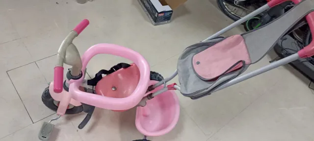 Triciclo infantil rosa