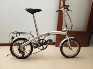 Bicicleta Plegable Plata