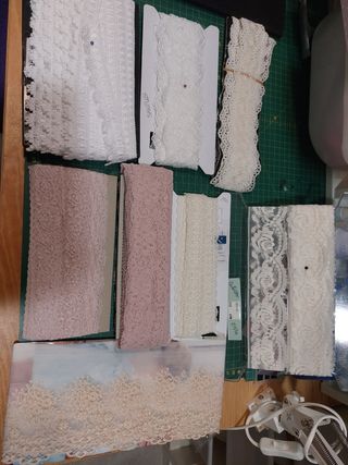 Lote puntillas encaje varios diseños