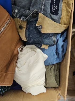 Lote Ropa Mujer Chaqueta Vaquera y Cuero
