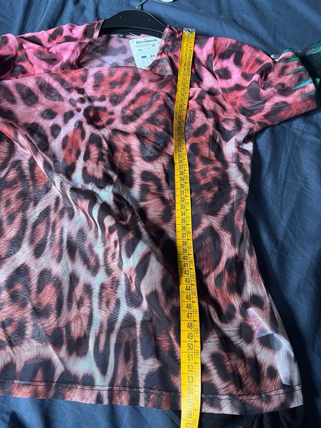 Blusa Desigual Animal Print Talla XL