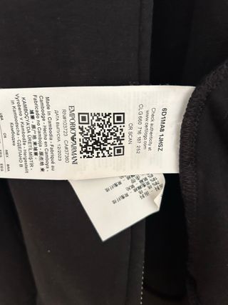 Sudadera Emporio Armani Negra Talla S