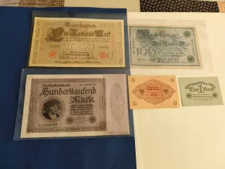 5 Billetes Alemanes Antiguos