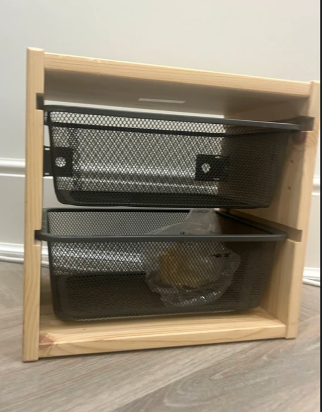 Caja organizadora IKEA metálica