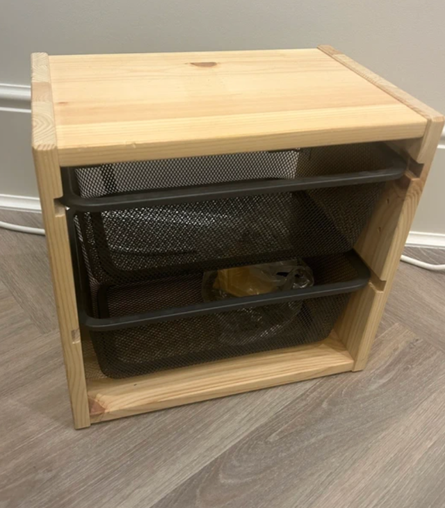Caja organizadora IKEA metálica