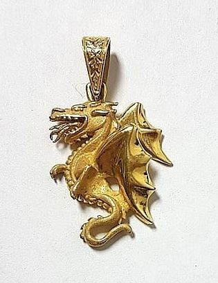Colgante Dragón Oro 18k