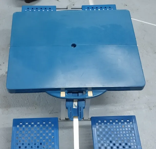 Mesa plegable camping playa azul