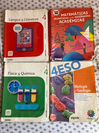 LOTE LIBROS 4ESO TODOS 18€