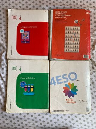 LOTE LIBROS 4ESO TODOS 18€