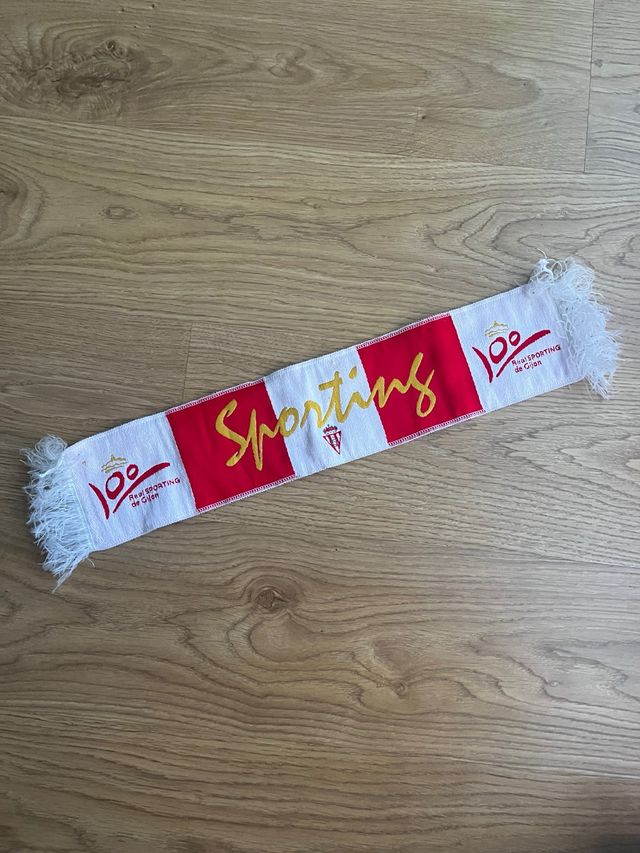 Bufanda Real Sporting de Gijón 100 años
