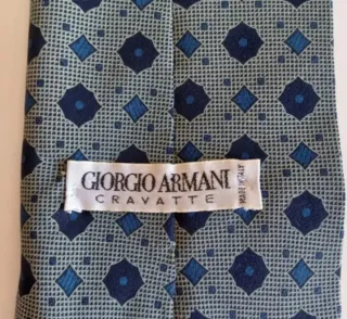 Corbata Giorgio Armani Seda Vintage Años 80