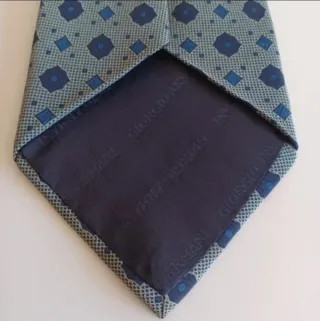 Corbata Giorgio Armani Seda Vintage Años 80