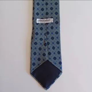 Corbata Giorgio Armani Seda Vintage Años 80