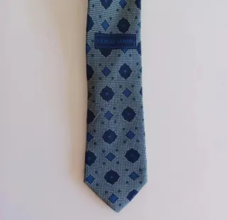 Corbata Giorgio Armani Seda Vintage Años 80