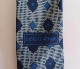 Corbata Giorgio Armani Seda Vintage Años 80