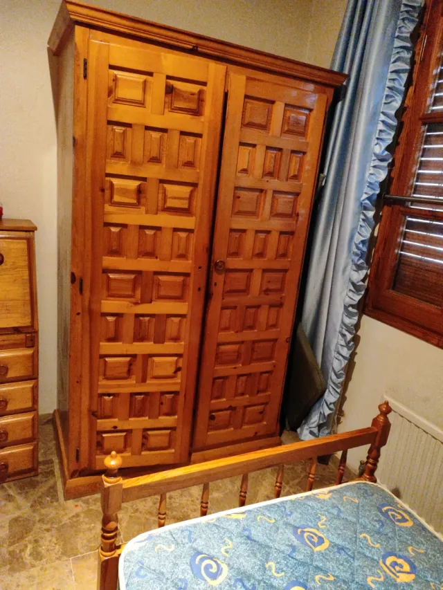 Dormitorio Vintage con Escritorio