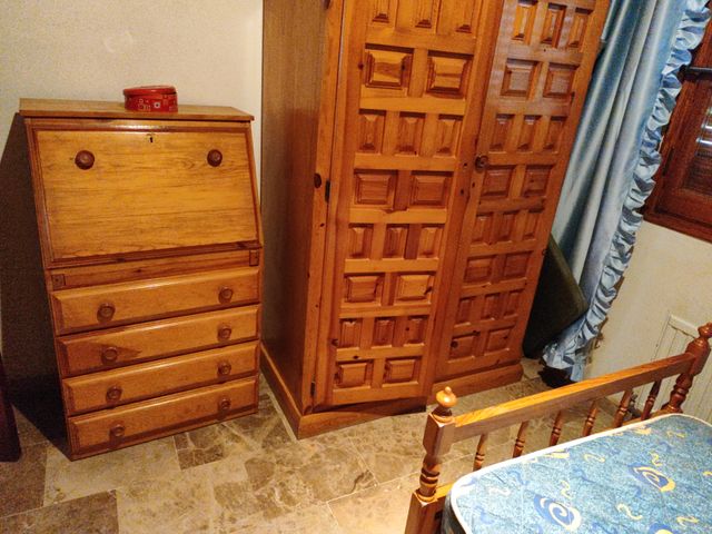 Dormitorio Vintage con Escritorio