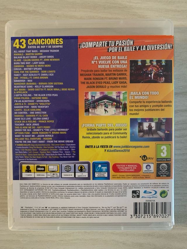 Just Dance 2016 PS3